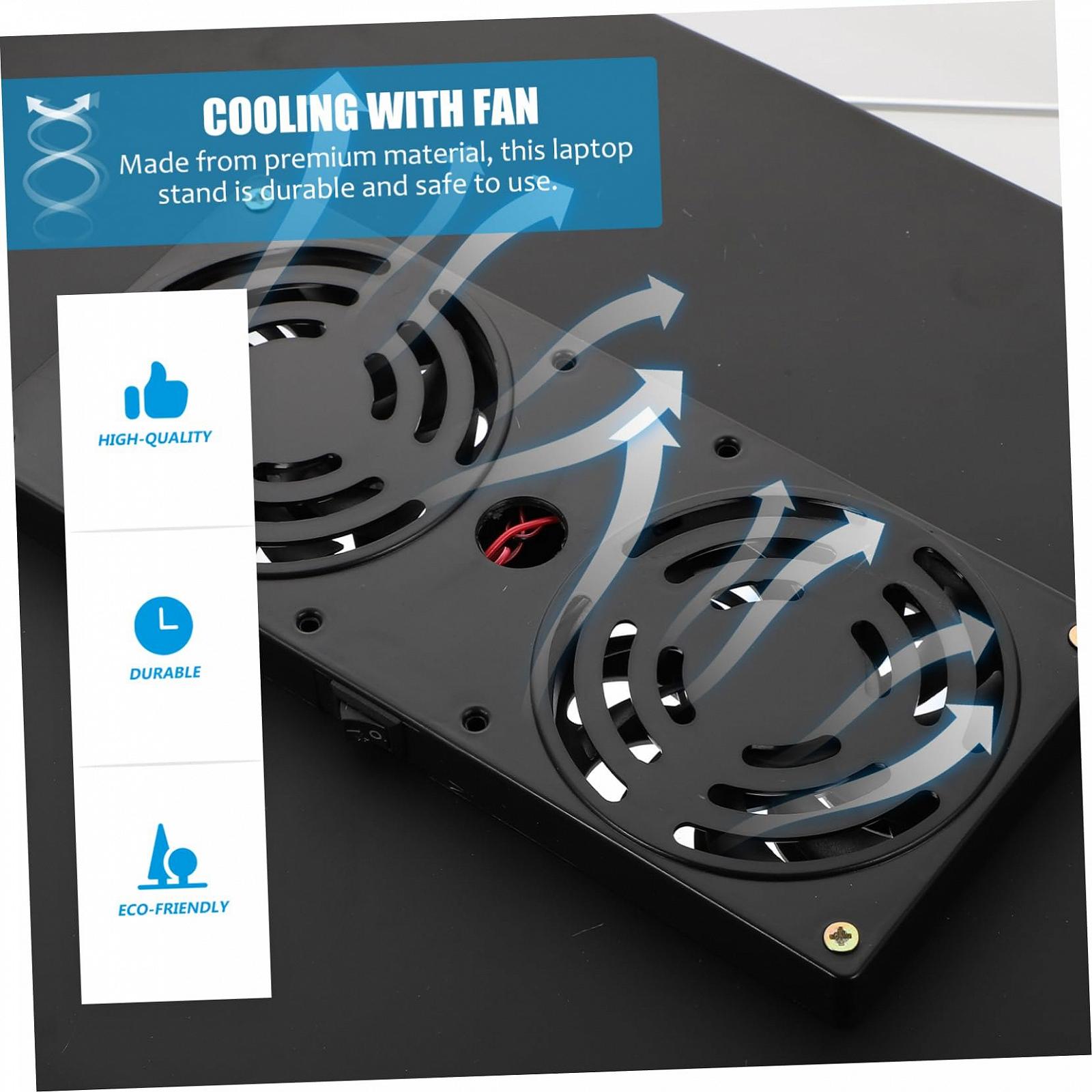 Подставка для ноутбука алюминиевая складная с функцией охлаждения портативная и стабильная для дома и путешествий для комфортной работы на ноутбуке, фото №8