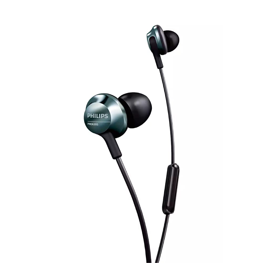 Навушники Philips Audio In-Ear PRO6305BK/00 (Hi Res Audio, Вбудований мікрофон, Шумозаглушення, 3 типи насадок, Ергономічний дизайн) Чорно/Сріблястий, Один розмір, фото №1
