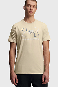 Футболка UA GL FOUNDATION UPDATE SS 1382915-289 Under Armour Бежевий L - Фото 1
