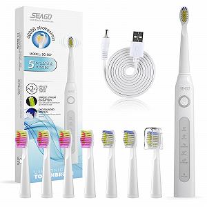 Електрична зубна щітка Seago SG507 Sonic Біла - Фото 1