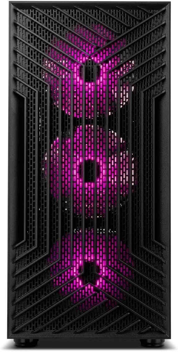 Корпус для ПК NOX Infinity Epsilon / 4 ARGB вентилятори / Без БЖ / Чорний, фото №2