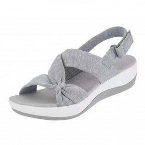 Жіночі сандалі з відкритим носком, ортопедичні сандалі з підтримкою склепіння стопи, зручні туристичні сандалі для щоденних покупок, літнього пляжу - Фото 1