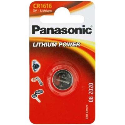 Акумуляторна батарея PANASONIC CR 1616 1 LITHIUM (CR-1616EL/1B), фото №1