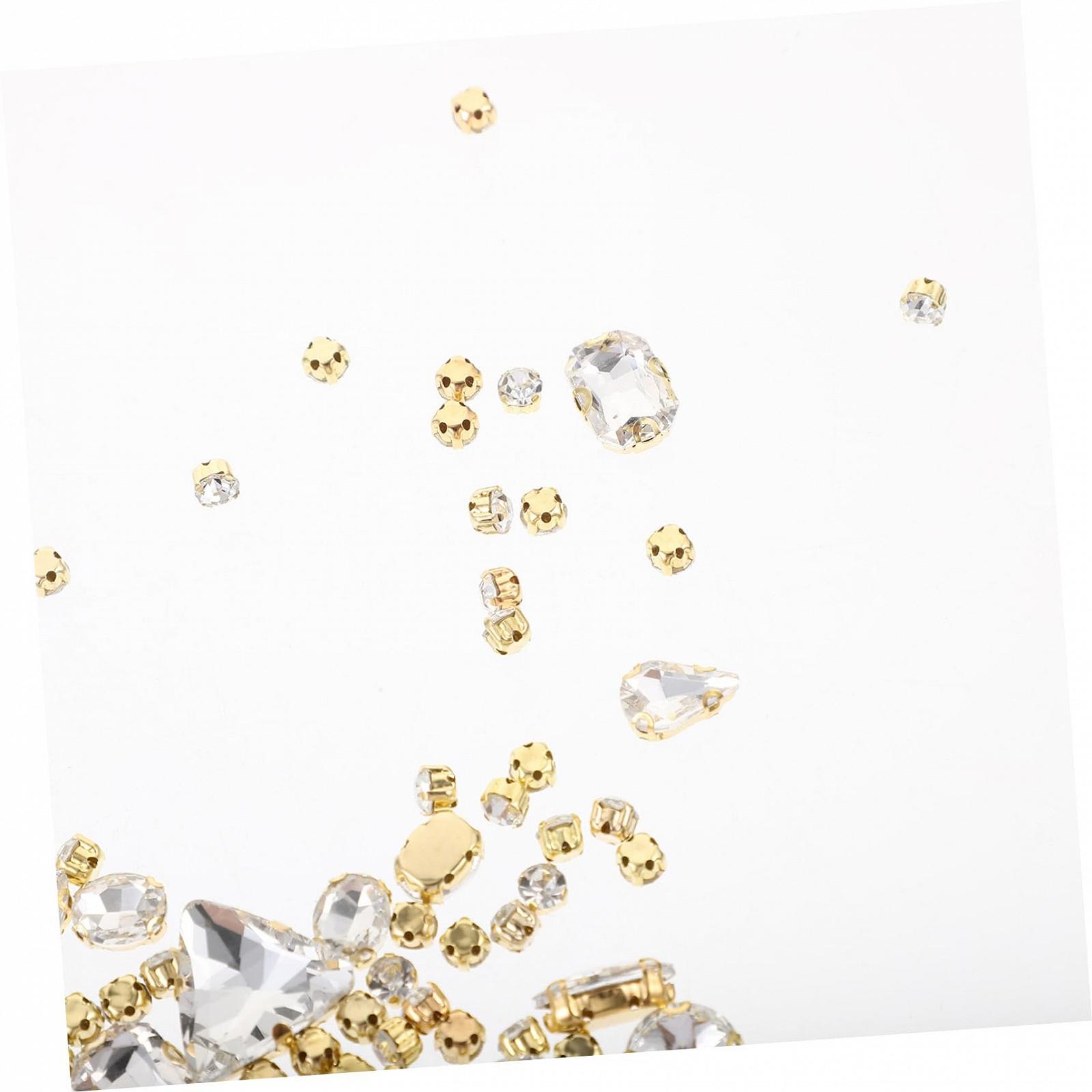 Стразы Стеклянные прозрачные 130 шт, фото №6