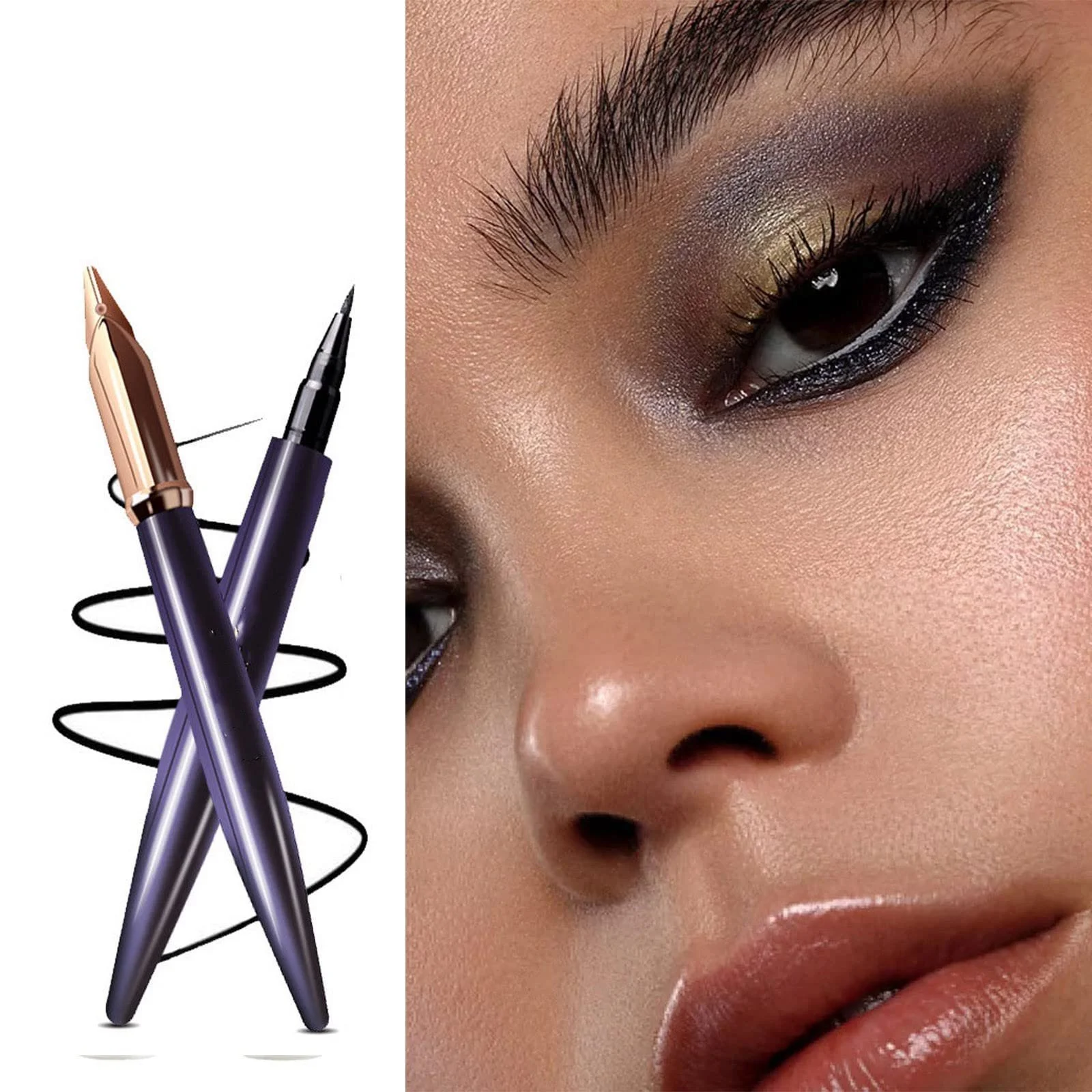 Подводка для глаз Black Seal Eyeliner Liquid 1.5 мл Blue, фото №2