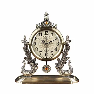 Настольные часы Yixinzi-2024 Металлические Тихие Настольные часы Декоративные - Фото 1
