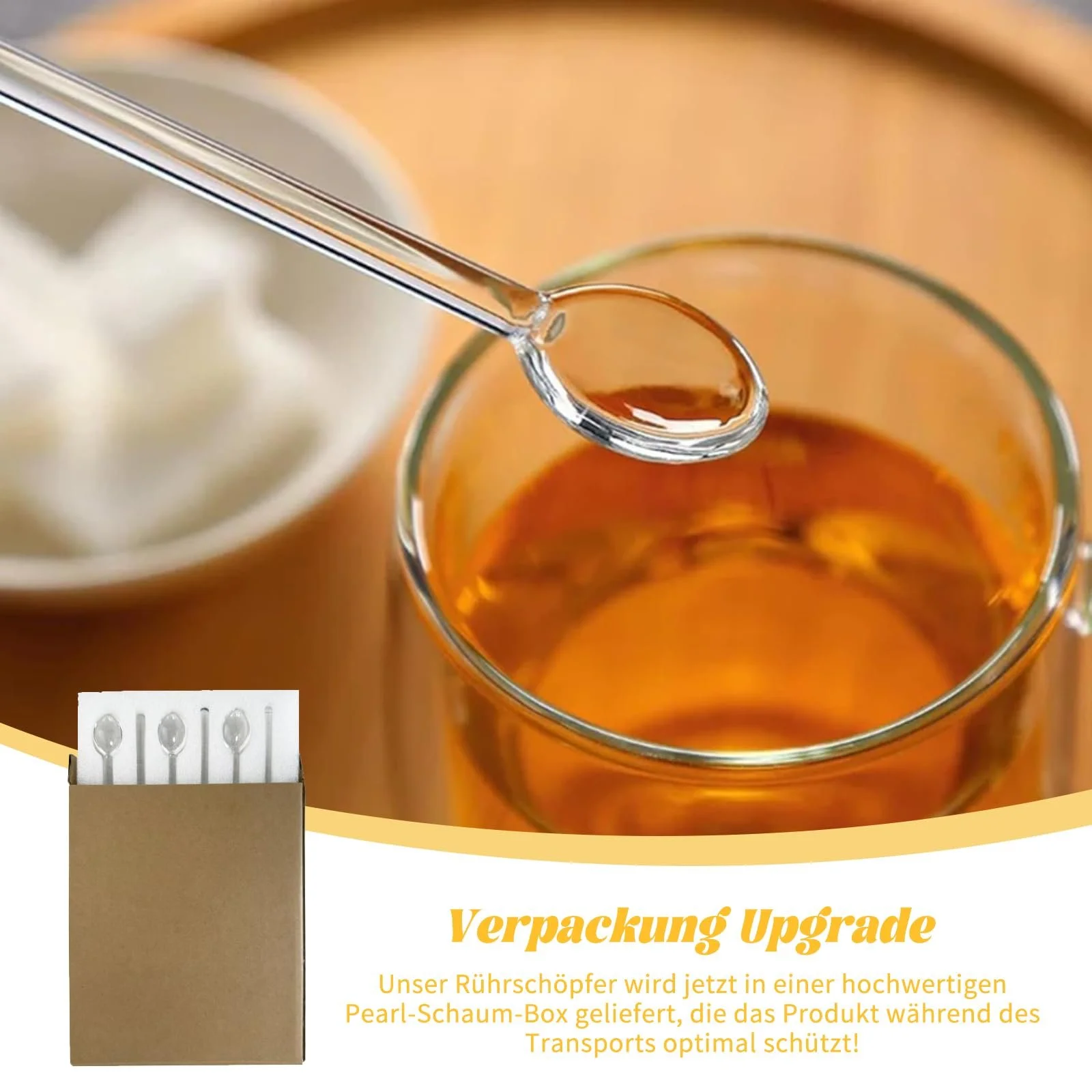 Скляні ложки Набір з 6 штук, фото №4