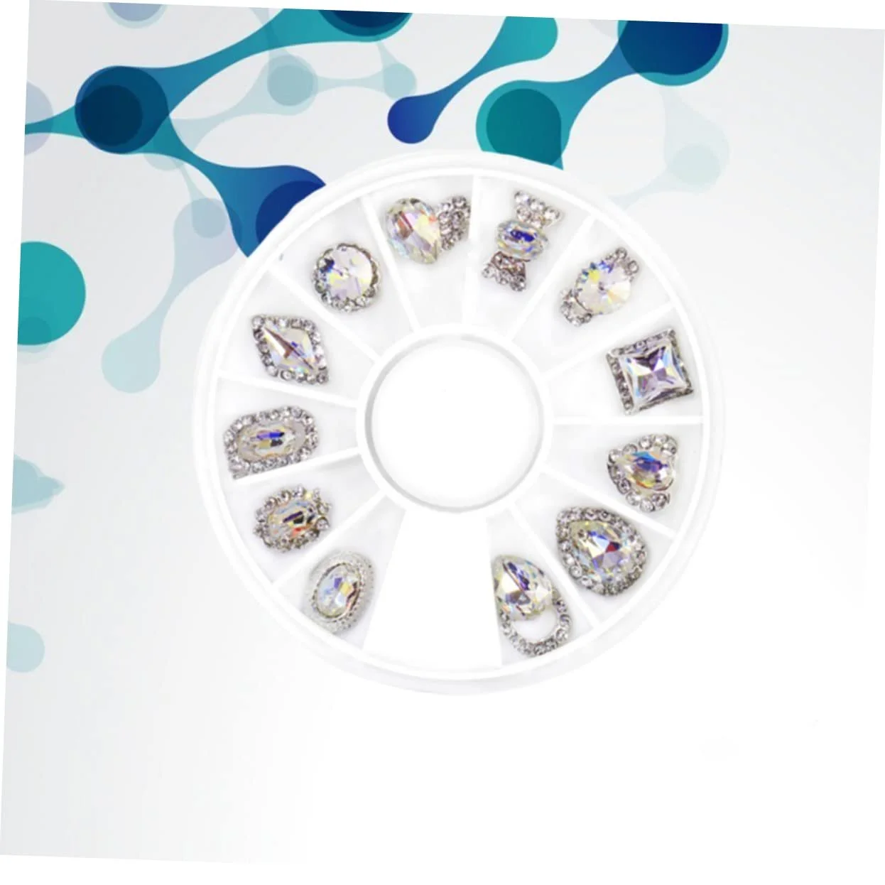 Стразы Стекло FRCOLOR 2 упаковки Наклейки для ногтей 3D Аксессуары для ногтей Украшения для маникюра, фото №8