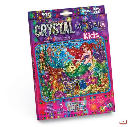 Набор для креативного творчества CRYSTAL MOSAIC KIDS Русалочка [tsi38573-TSI], фото №1