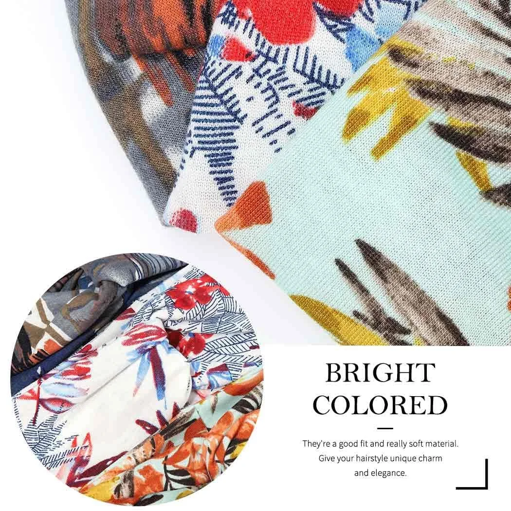 Пов'язка на голову в стилі бохо Zoestar Квітковий принт, червоний, фото №5 Пов'язка на голову в стилі бохо Zoestar Квітковий принт, червоний, фото №5