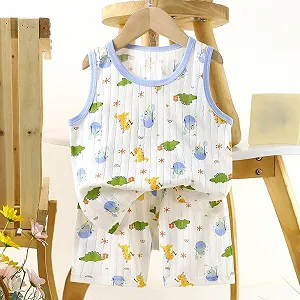 Пижама XINYUNZU Футболка без рукавов и шорты Комплект 2 шт synthetic.ua - Фото 1