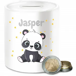 Скарбничка Cute Panda Bear One Size Біла Персоналізована - Фото 1