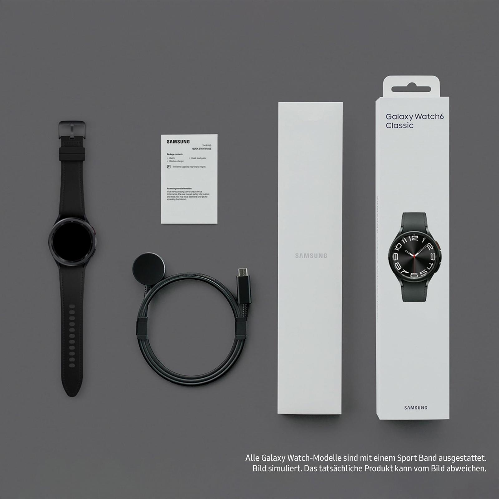 Смарт-годинник Samsung Galaxy Watch6 Classic 43 мм, чорний, фото №5