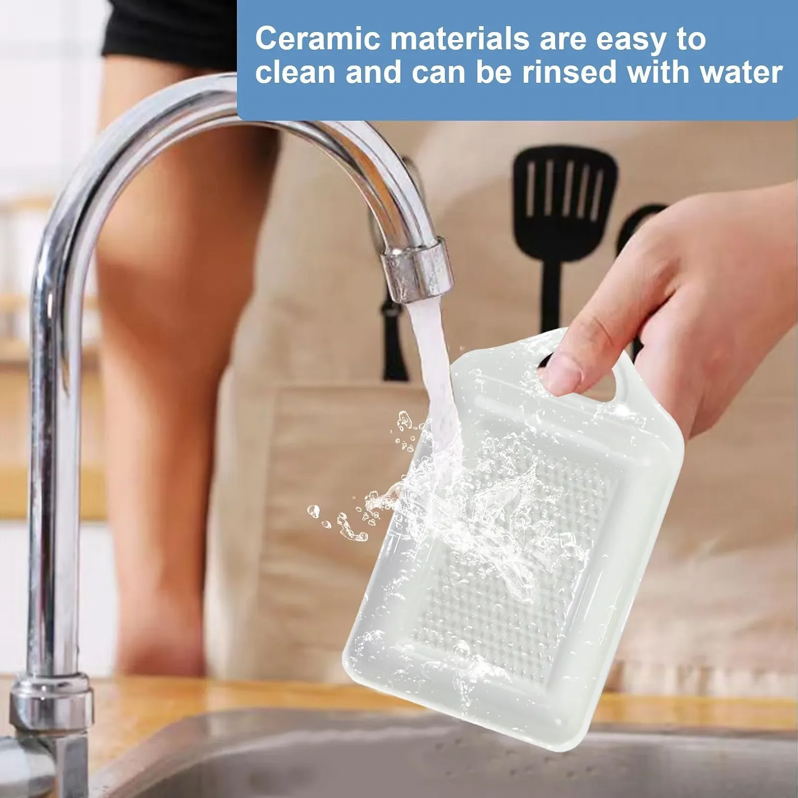 Керамічна терка з міні-щіткою, фото №5