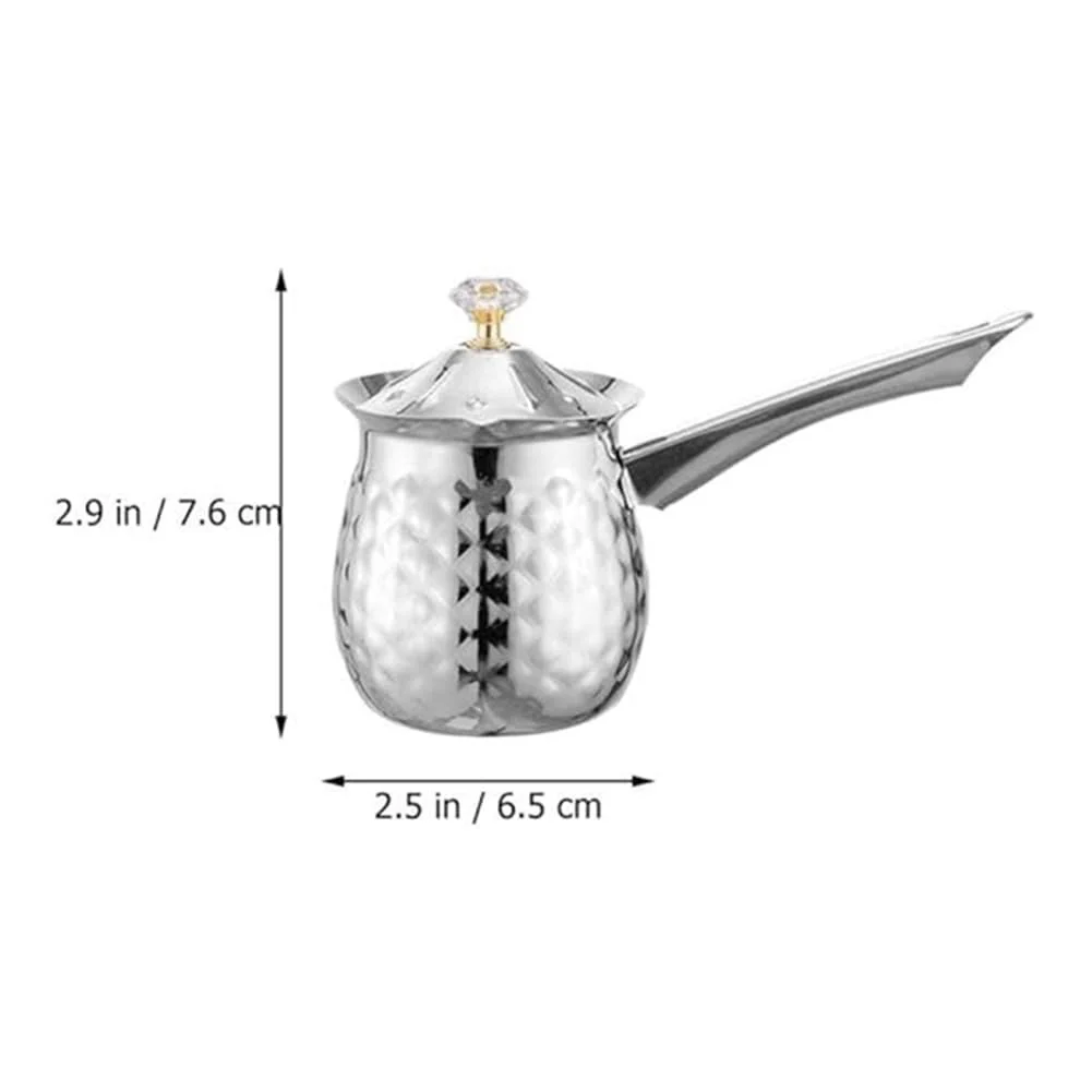 Турка Кофеварка из нержавеющей стали для плиты 200 мл, фото №7