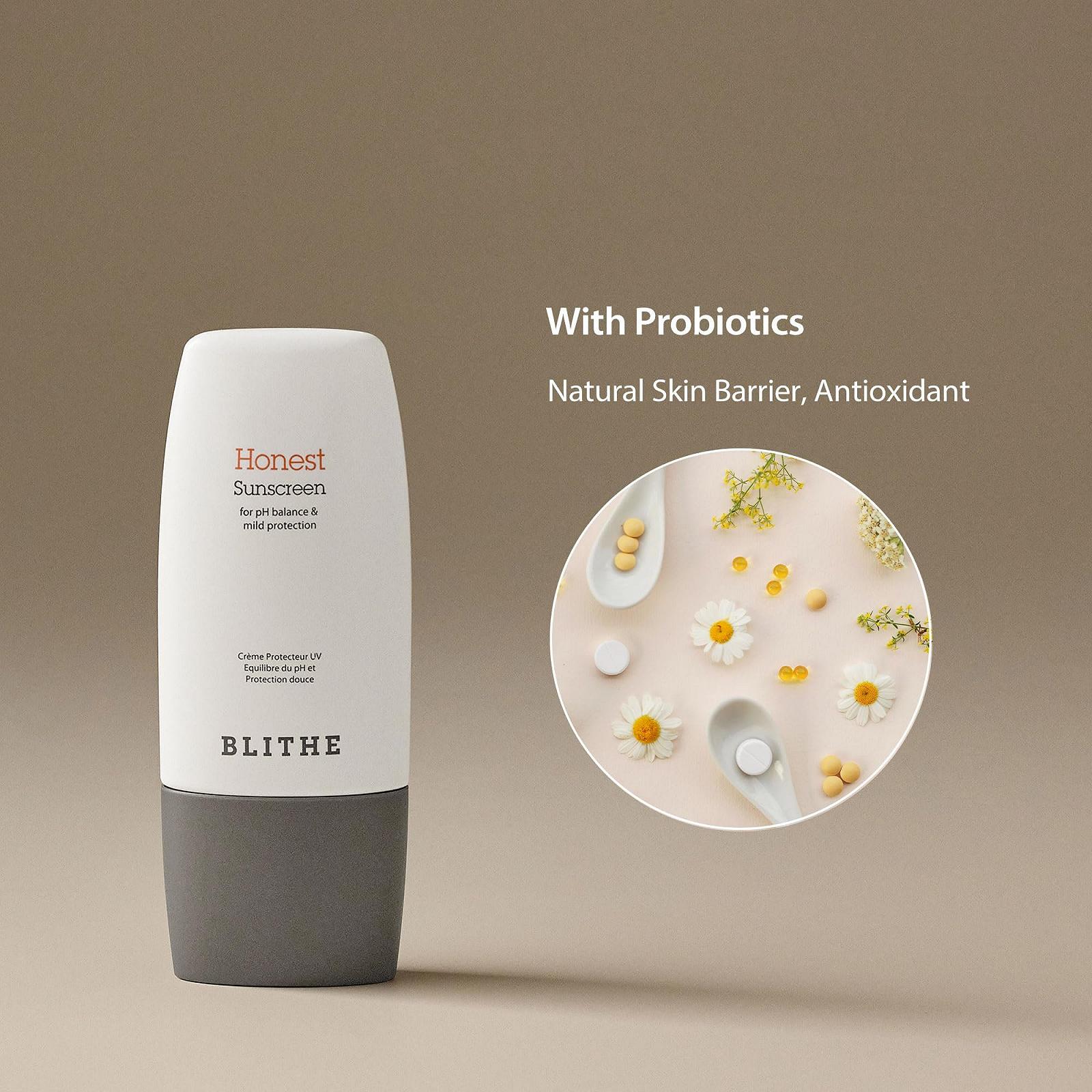 Солнцезащитный крем BLITHE Honest SPF 50+ PA++++ для чувствительной кожи, 50 мл, фото №3