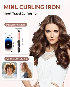 Плойка OKWRAP Travel 25 мм 120-200°C Чорно-рожева ціна на synthetic.ua - Фото 1 Плойка OKWRAP Travel 25 мм 120-200°C Чорно-рожева synthetic.ua - Фото 1