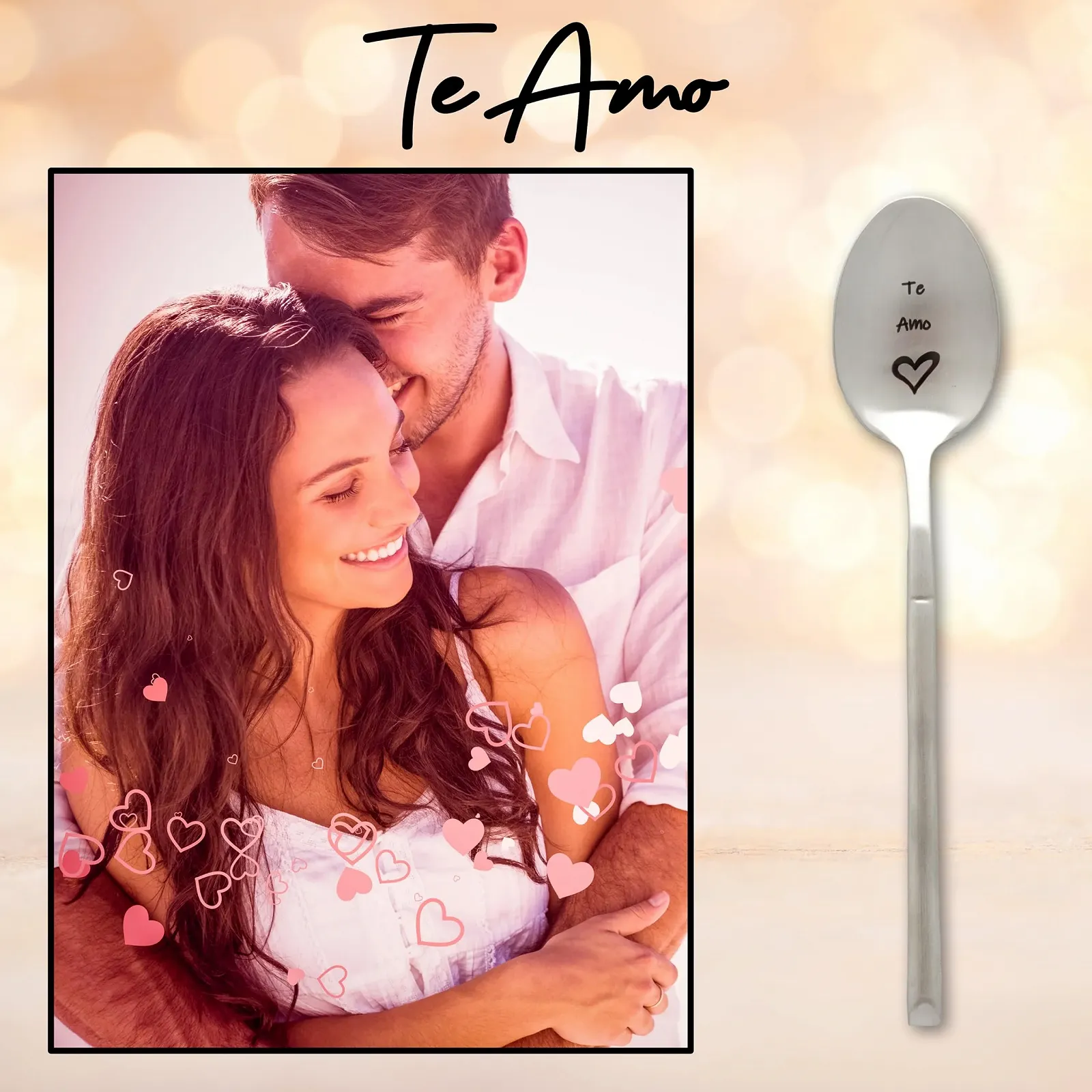 Чайна ложка I Love You Оригінальний та персоналізований подарунок на Різдво, День народження, Вечірку, фото №4 Чайна ложка I Love You Оригінальний та персоналізований подарунок на Різдво, День народження, Вечірку, фото №4