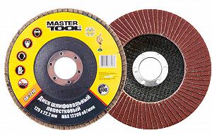 Диск шліфувальний пелюстковий MASTERTOOL Т27 зерно 100 125х22 мм 08-2210 - Фото 1