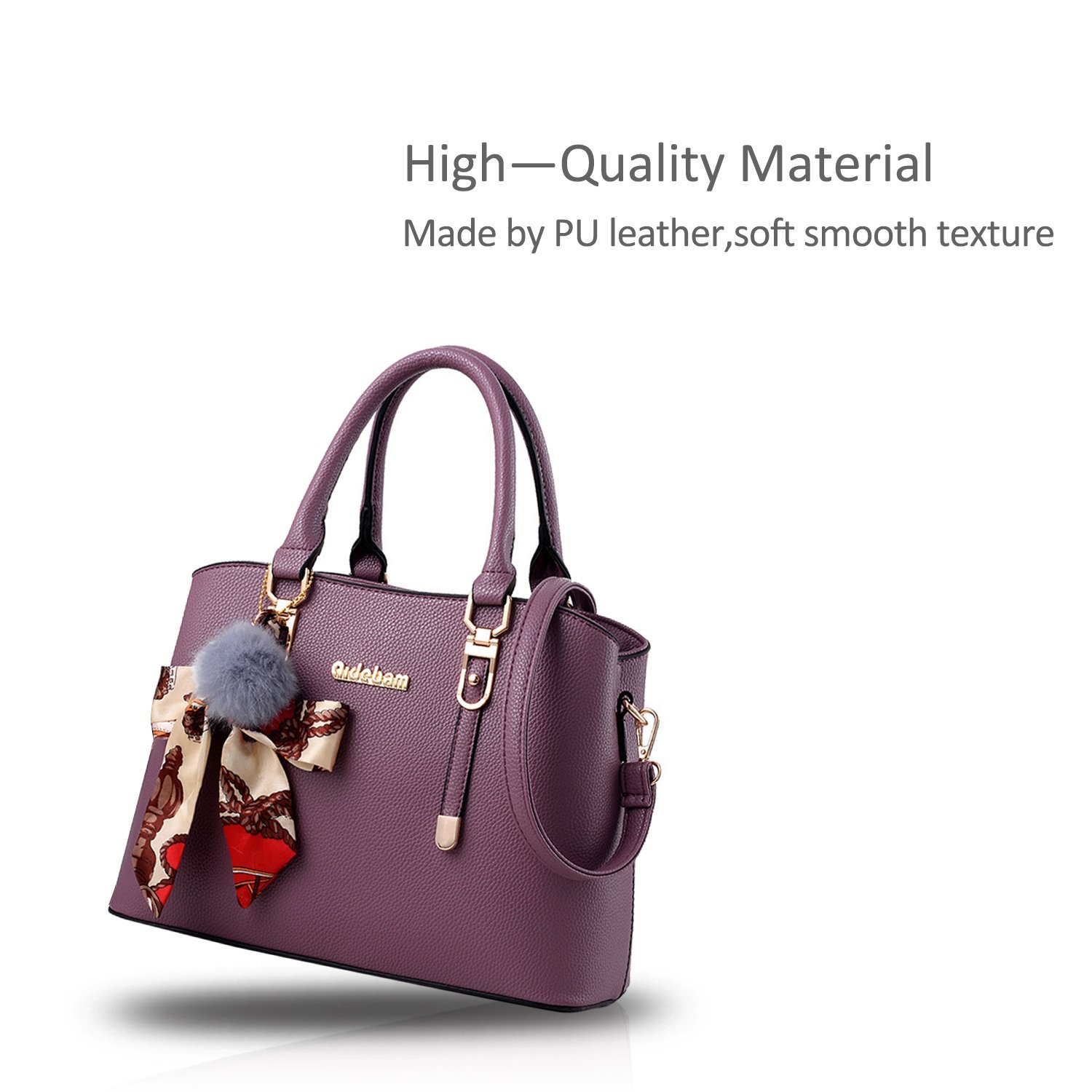 Сумка жіноча Nicole&Doris з ручками, через плече, для роботи, тоут, сатчел, з бантом, з м'якої штучної шкіри, фото №3