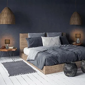 Настільна лампа Relaxdays Металева основа Тканинний абажур E14 33.5 x 18 см Срібляста/Сіра synthetic.ua - Фото 1