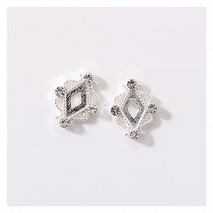 Шарми для нігтів Квадрат Yaogijie 3D, металеві, золотисті, 100 шт - Фото 1