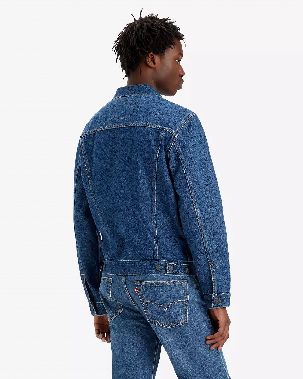 Мужская куртка Levis - The Trucker Jacket Watermarks Embossed - XS, фото №3