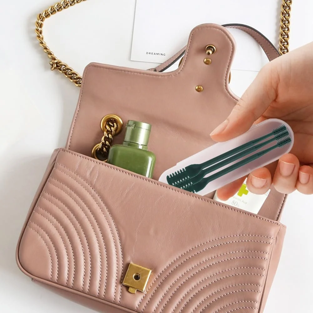 Тример для носа 2-в-1 Washable Double-Sided Nose Hair Knife Ручний Dark Green, фото №5