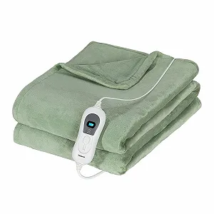 Електрична ковдра Todeco Flannel 180 x 130 см Зелений - Фото 1