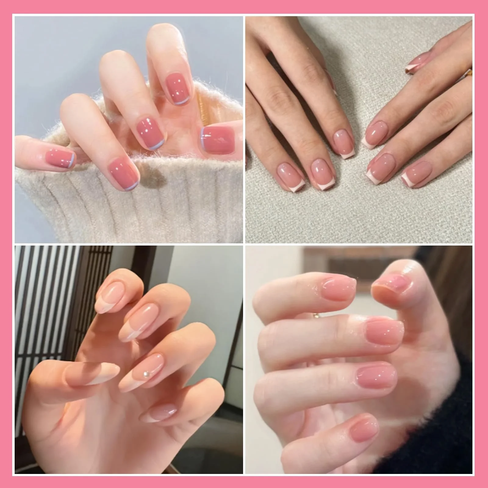 Набор для французского маникюра, розово-белый набор гель-лаков, печать для французского маникюра, в комплекте 3 профессиональные ручки для покраски ногтей, фото №5