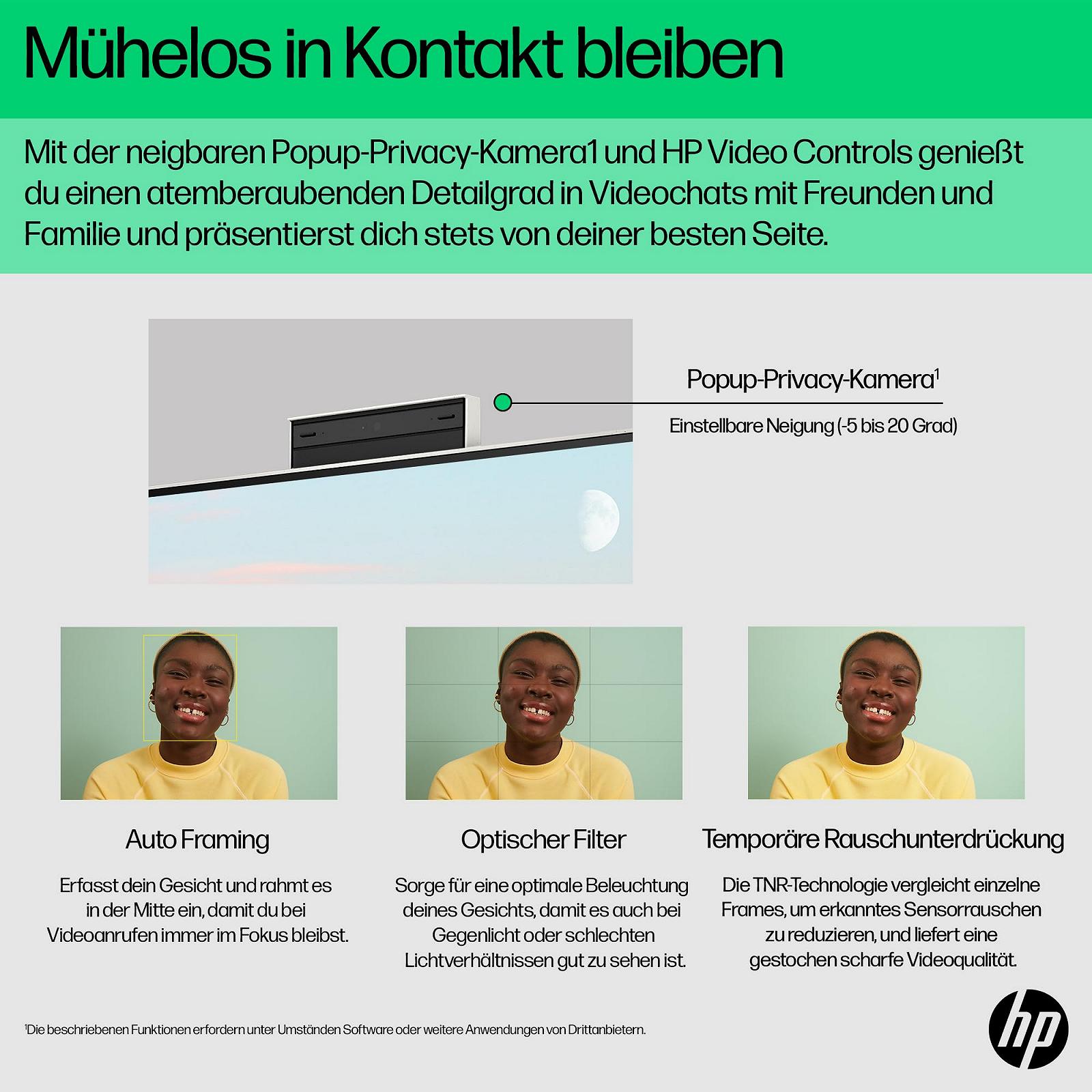 Комп'ютер HP All-in-One 23.8" FHD Intel Core i7-1355U 16GB DDR4 RAM 1TB SSD Intel Iris Xe Windows 11 Home Білий, фото №6