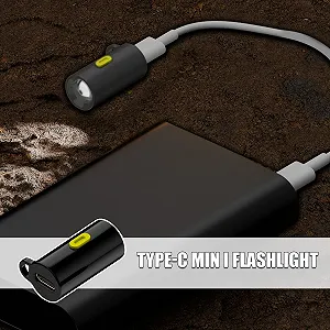 Мініатюрний ліхтар Gérique з роз'ємом Type-C synthetic.ua - Фото 1