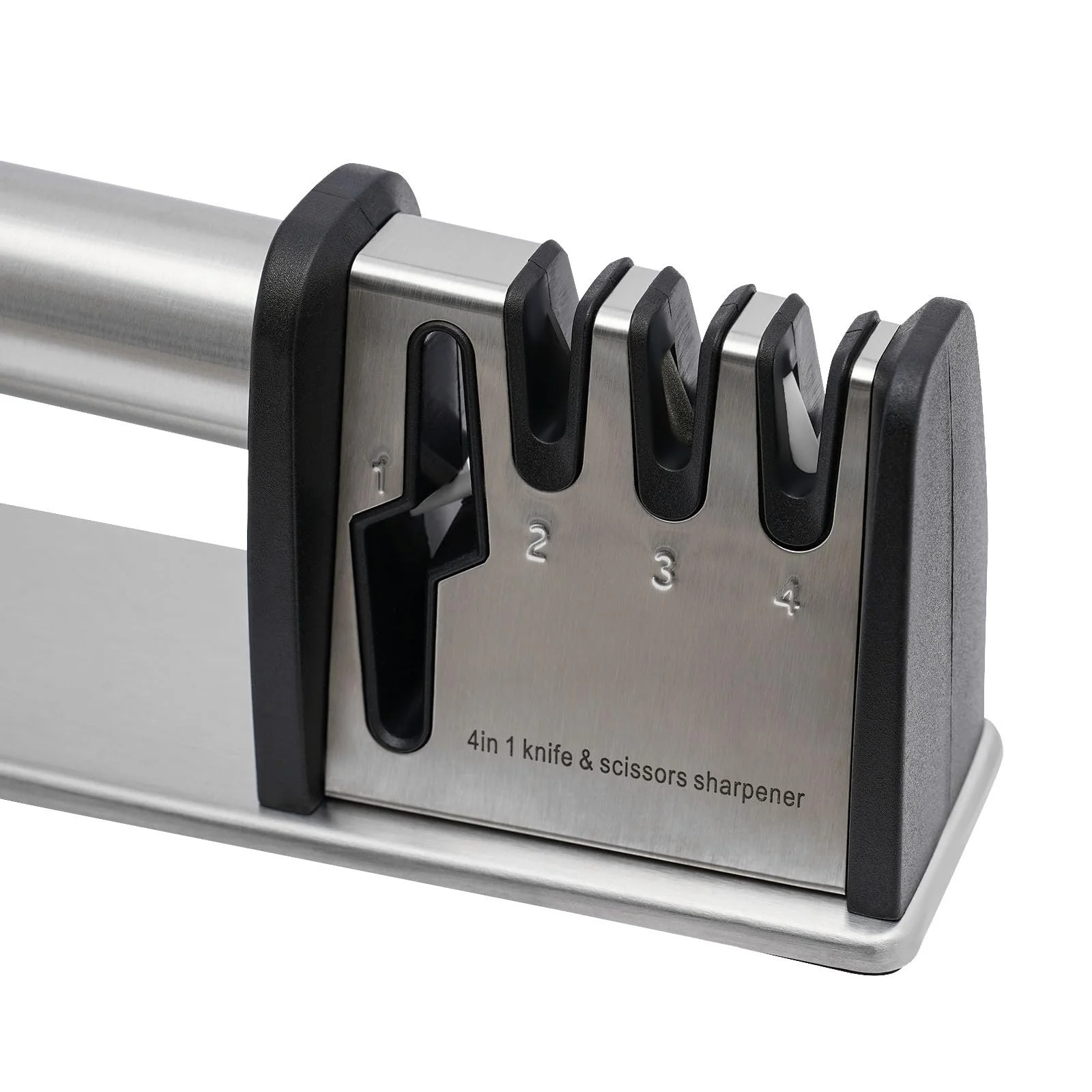 Точило для ножів 4-в-1 професійне нержавіюча сталь та ABS вольфрамова сталь алмаз та кераміка, фото №7 Точило для ножів 4-в-1 професійне нержавіюча сталь та ABS вольфрамова сталь алмаз та кераміка, фото №7