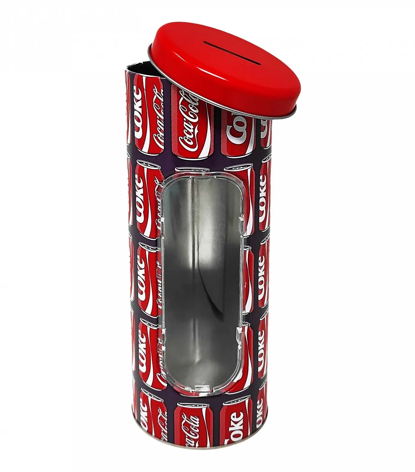 Копилка Coca Cola Металлическая Красная 23 x 8.5 см, фото №1