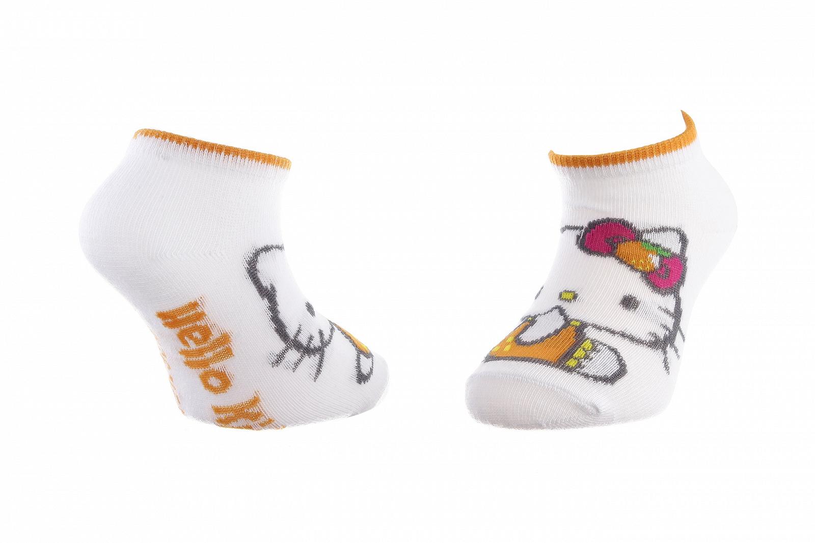 Шкарпетки HELLO KITTY HK THEME ORANGE Білий, Помаранчевий 27-30, фото №1