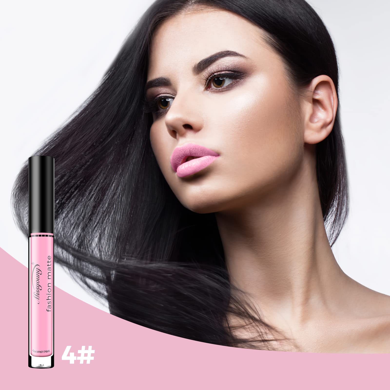 Рідка помада Allbesta Waterproof Durable Matte Lipstick 1#, фото №2