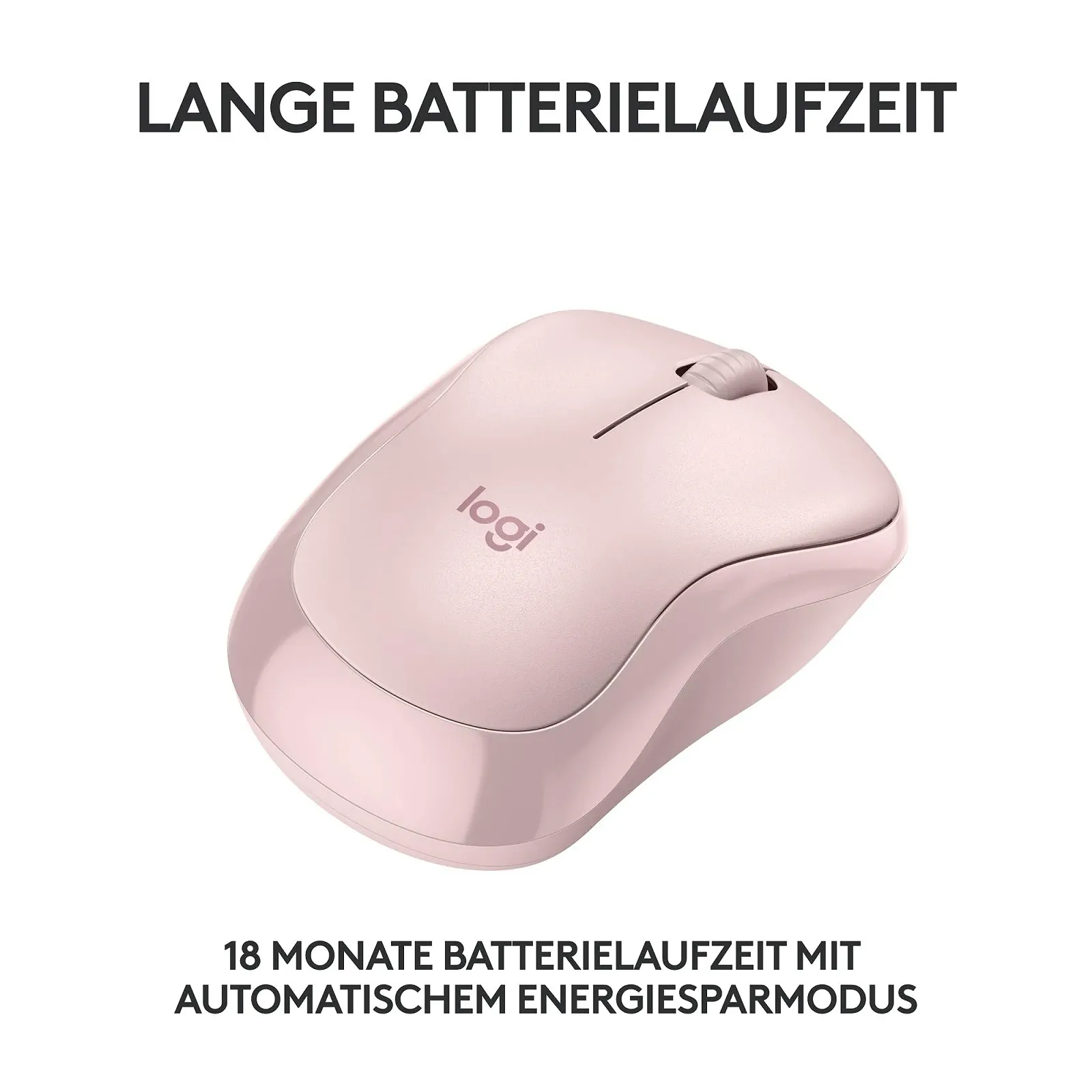 Миша Logitech M240 Silent Bluetooth, бездротова, компактна, мобільна, плавне відстеження, 18 місяців роботи від батареї, рожева, фото №5