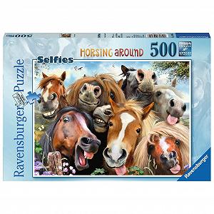 Пазл Ravensburger Selfies Horsing Around 500 елементів для дорослих та дітей від 10 років - Фото 1