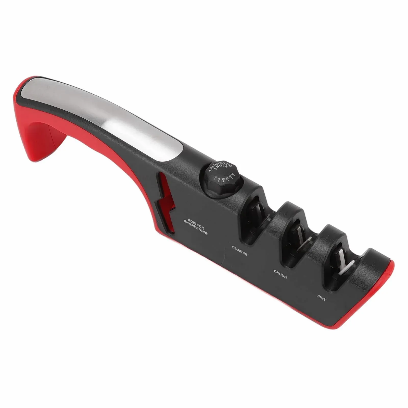 Точило для ножів ручна Akozon алмазна 3-х рівнева Black/Red, фото №1