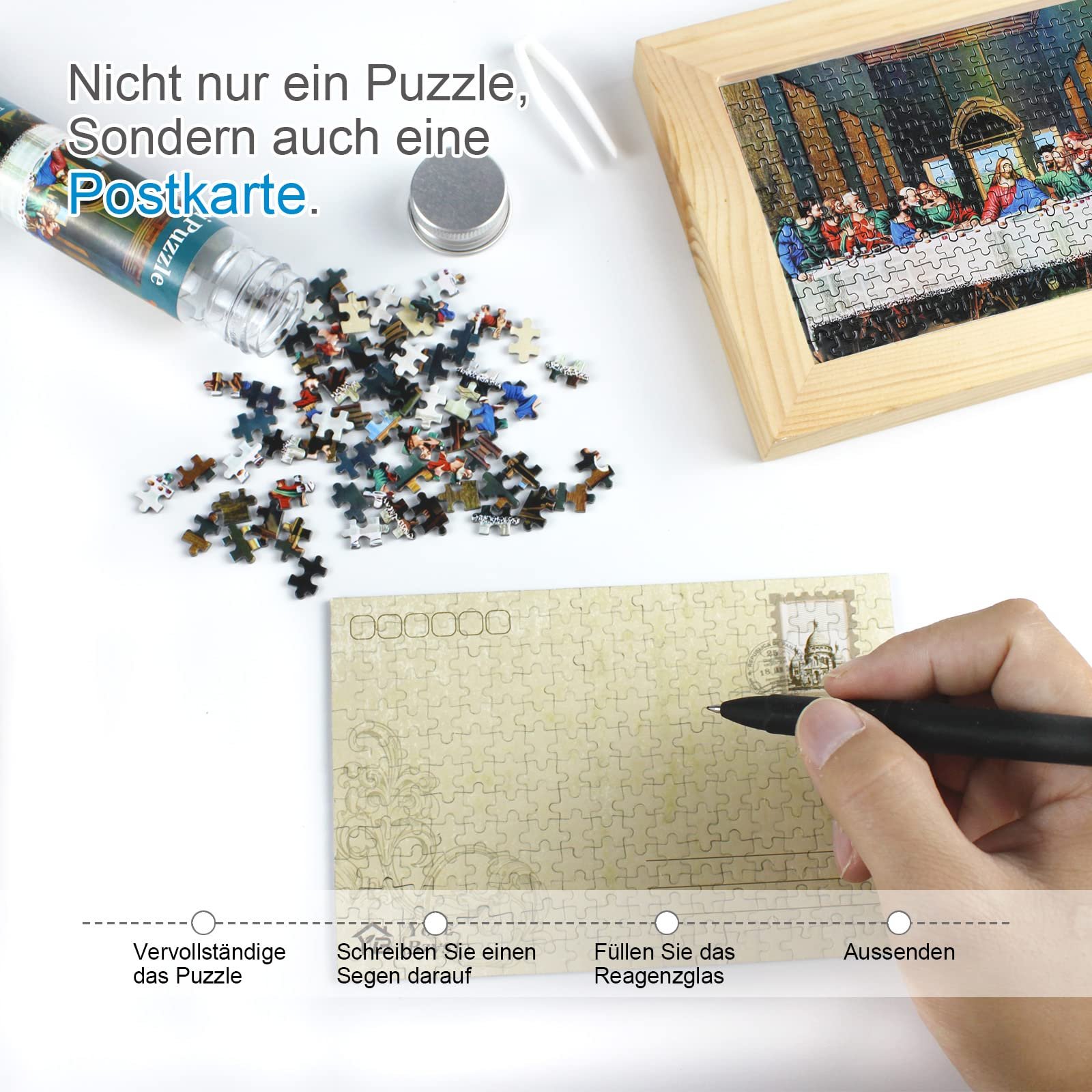 Міні-пазл Test Tube Puzzle 234 деталі (8 упаковок) 15 x 10 см (6 x 4 дюйми), фото №4