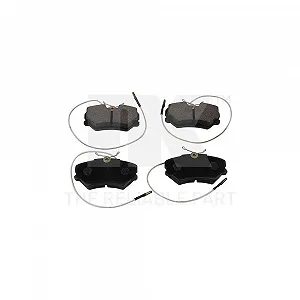 Комплект тормозных колодок, дисковый тормоз NK 223733 для CITROËN PEUGEOT передняя ось - Фото 1