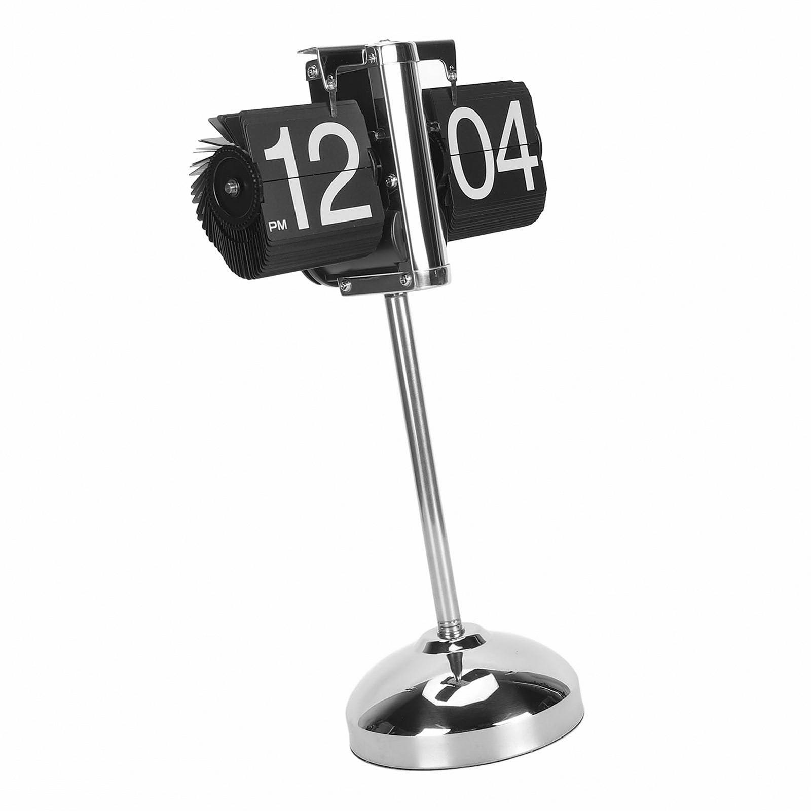 Настольные часы Tnfeeon Retro Digital Flip Down, 304 нержавеющая сталь, телескопическая тяга, механические, автоматические, черные, фото №3 Настольные часы Tnfeeon Retro Digital Flip Down, 304 нержавеющая сталь, телескопическая тяга, механические, автоматические, черные, фото №3