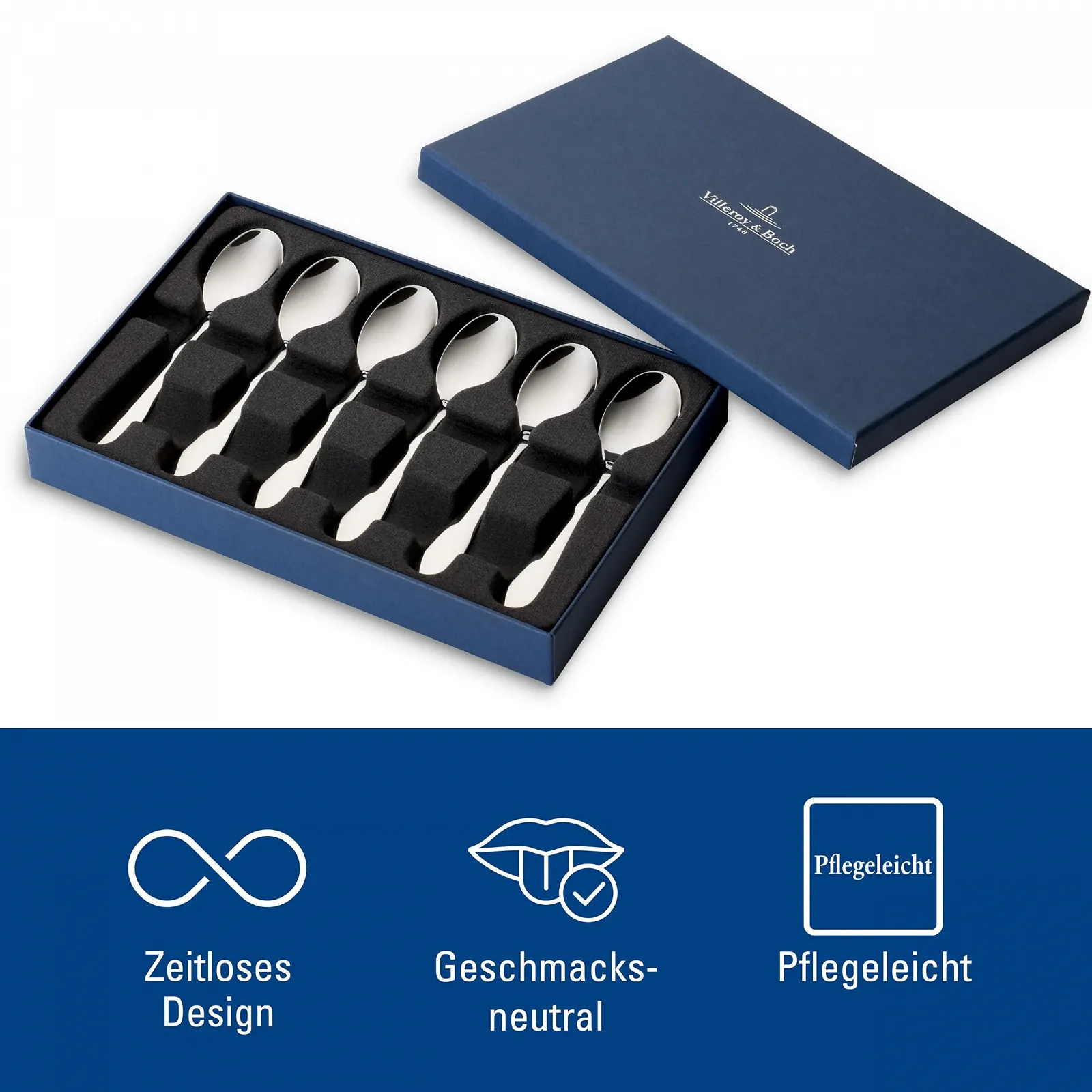 Ложка для еспресо Villeroy & Boch Oscar 120 мм, 6 шт., фото №5