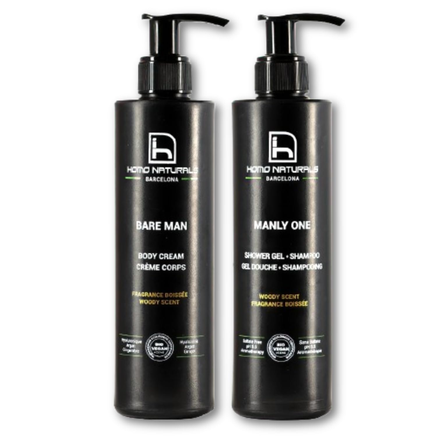 Гель для душу + крем для тіла Homo Naturals, фото №1