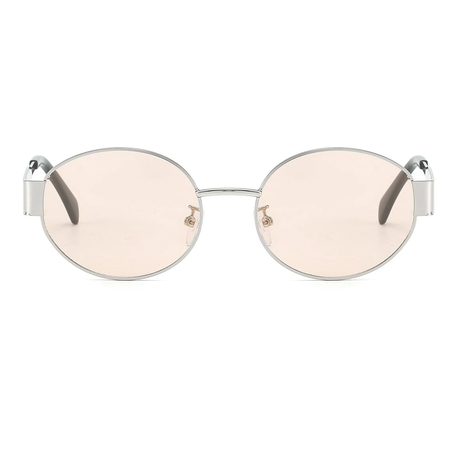 Сонцезахисні окуляри Овальні YAMEIZE Ретро Металева оправа UV400, фото №2