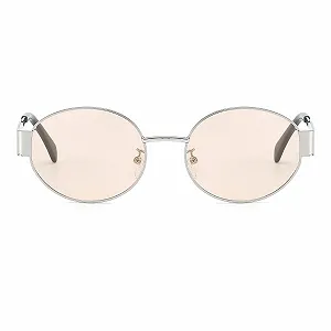 Сонцезахисні окуляри Овальні YAMEIZE Ретро Металева оправа UV400 synthetic.ua - Фото 1