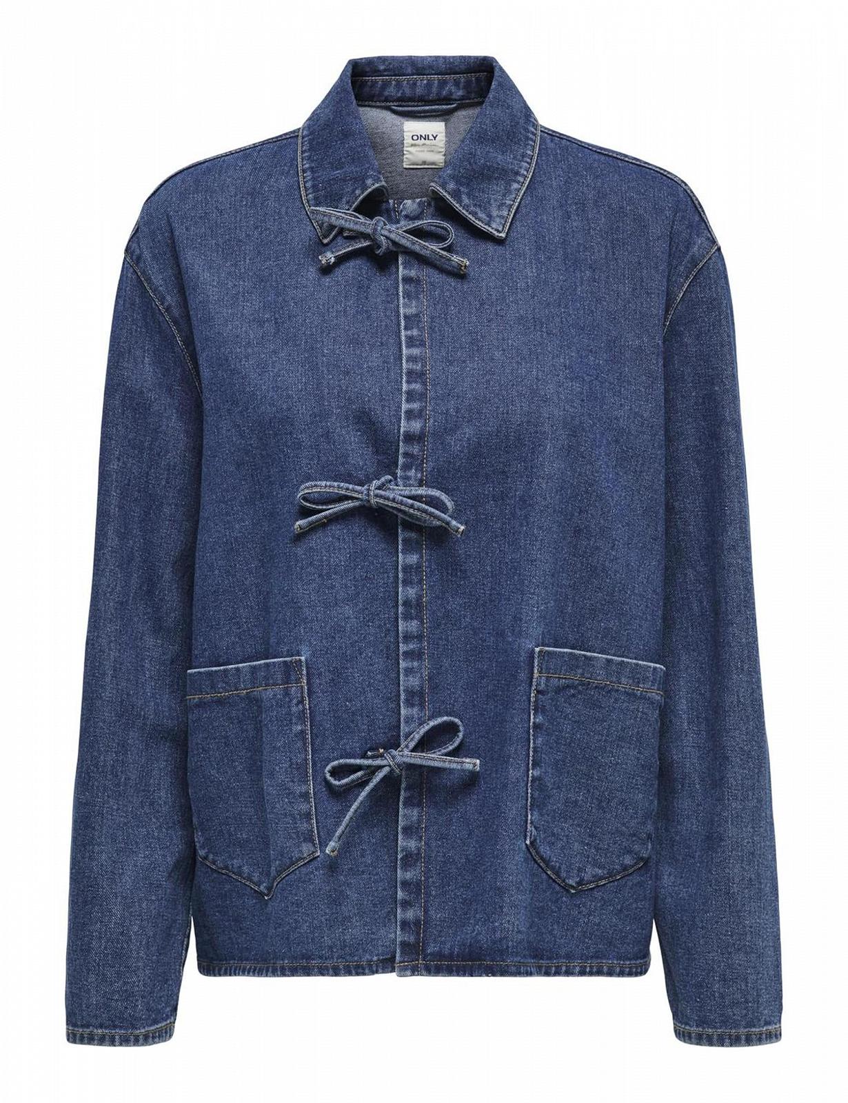 Джинсова куртка ONLY Onlthille L/S Tie DNM Gua Noos, фото №1