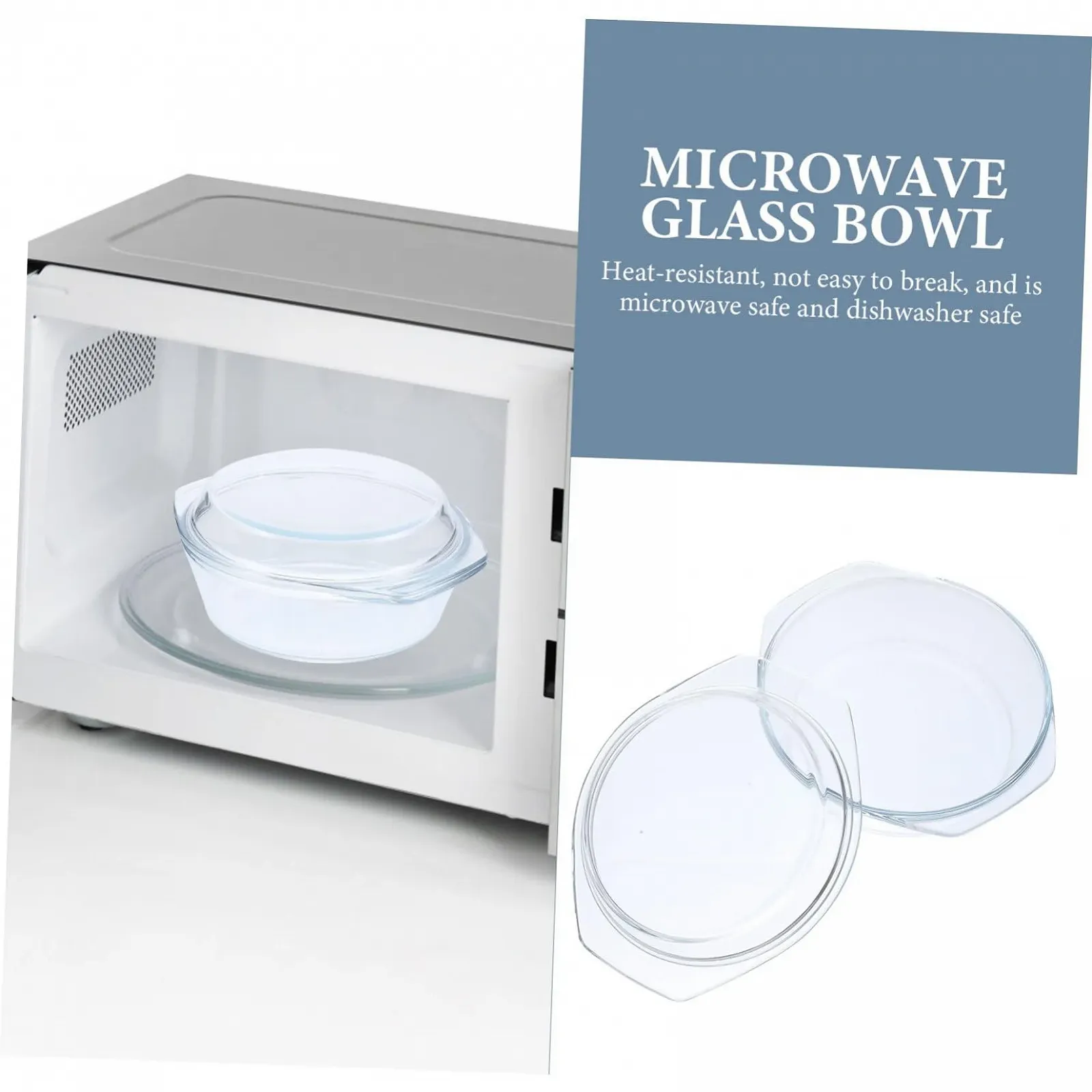 Форма для запекания стеклянная с крышкой для микроволновой печи термостойкая, фото №9 Форма для запекания стеклянная с крышкой для микроволновой печи термостойкая, фото №9