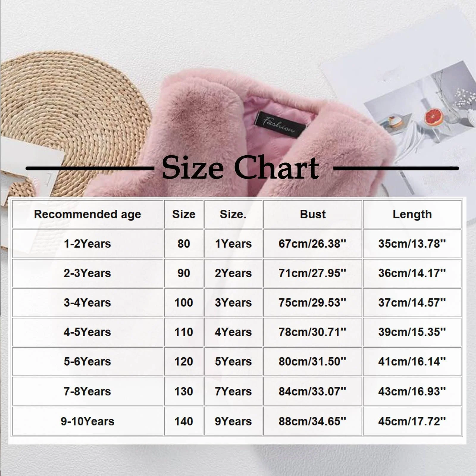 Жилет зі штучного хутра для дітей, дівчаток, фото №6