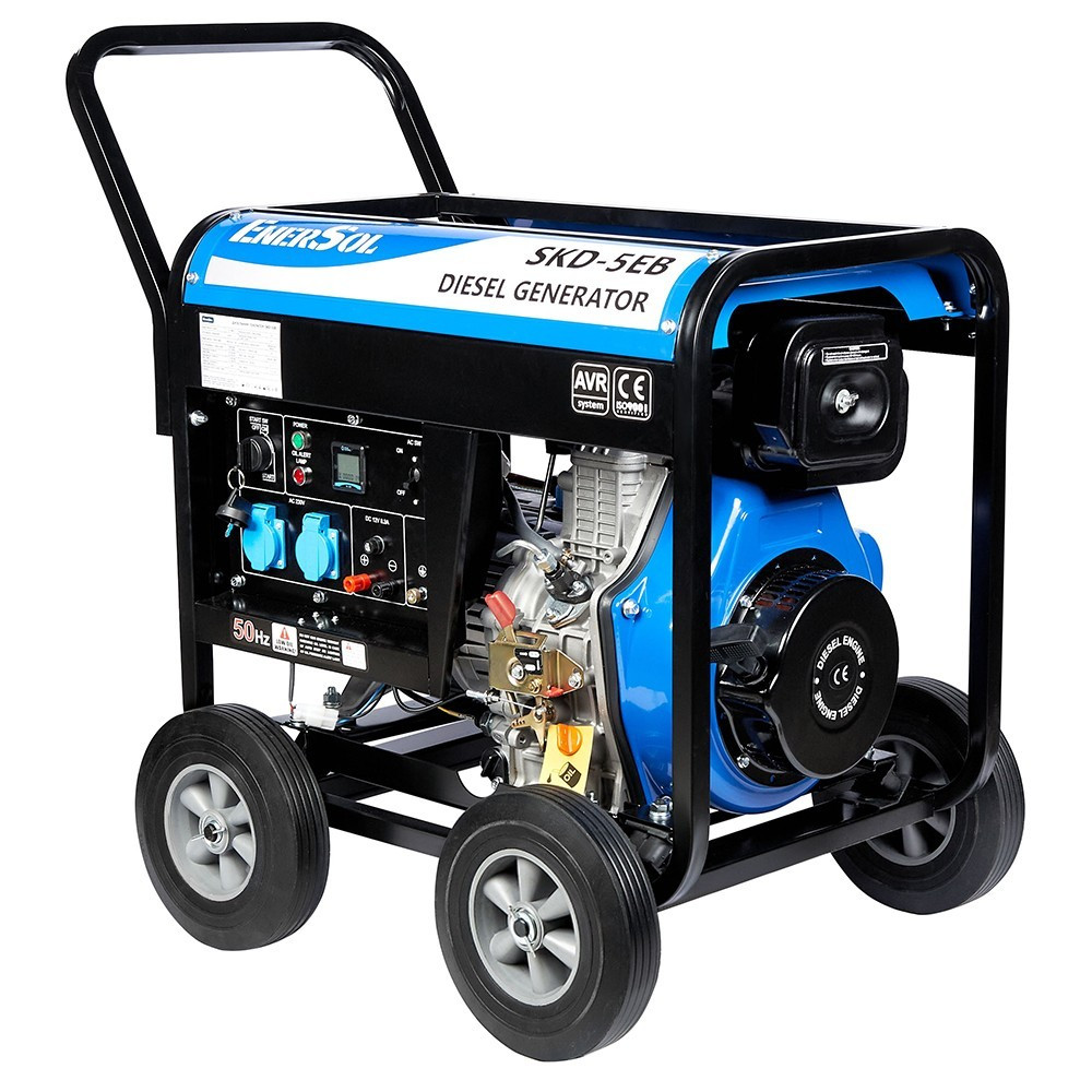 Kit Energy Генератор дизельний EnerSol 230В макс 5.0 кВт електростарт однофазний, фото №3 Kit Energy Генератор дизельний EnerSol 230В макс 5.0 кВт електростарт однофазний, фото №3